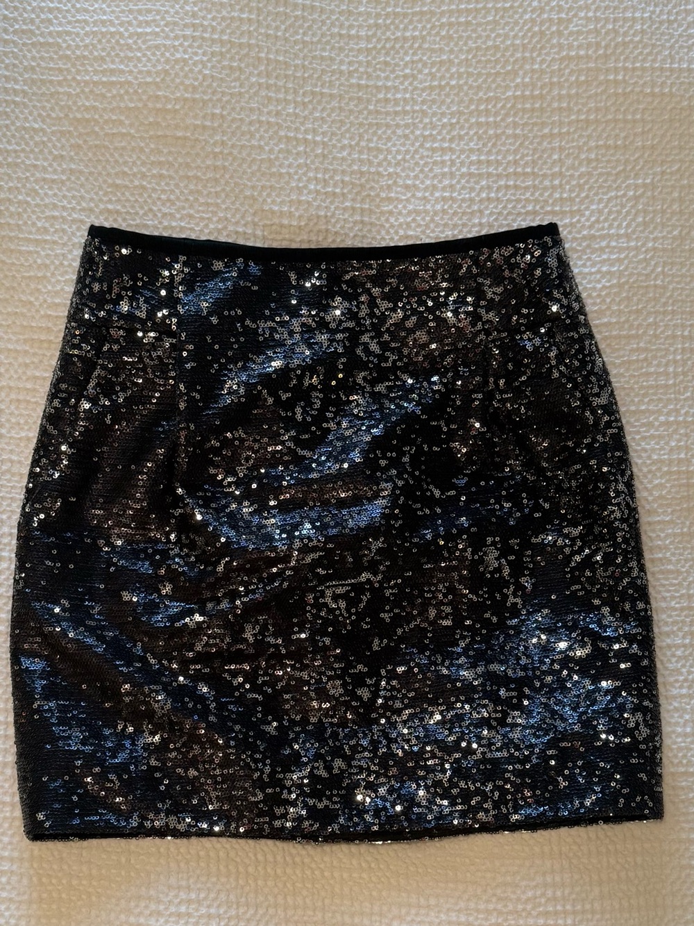 J.Crew | Black Sequin Mini Skirt | Size = 0